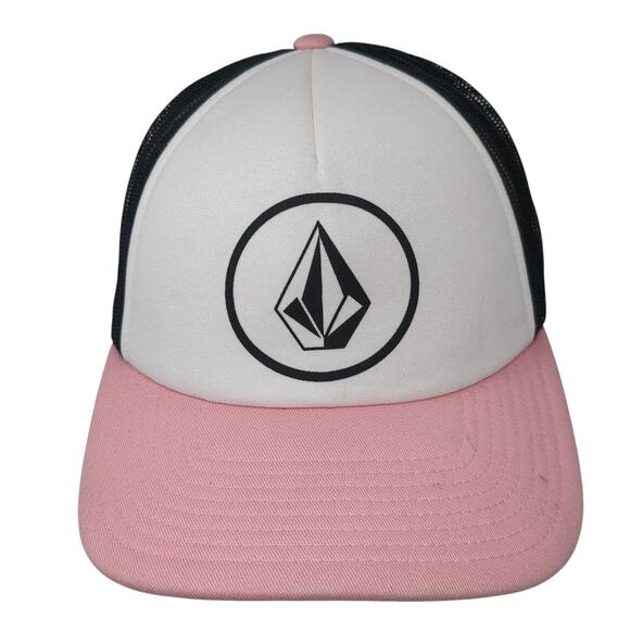 Volcom Logo Snapback Mesh Back Trucker Hat Multicolor One Size Outdoor - Picture 1 of 9